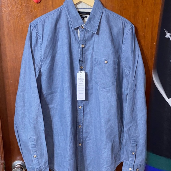 Tahari Other - :::NWT:::Tahari men’s linen long sleeve button up